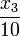 \frac{x_3}{10}