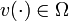 v(\cdot) \in \Omega