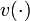 v(\cdot)