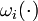 \omega_i(\cdot)