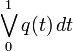 \bigvee_0^1 q(t)\,dt