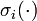 \sigma_i(\cdot)