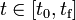 t\in[t_0,t_\text{f}]