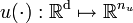 u(\cdot): \R^\mathrm{d} \mapsto \R^{n_u}